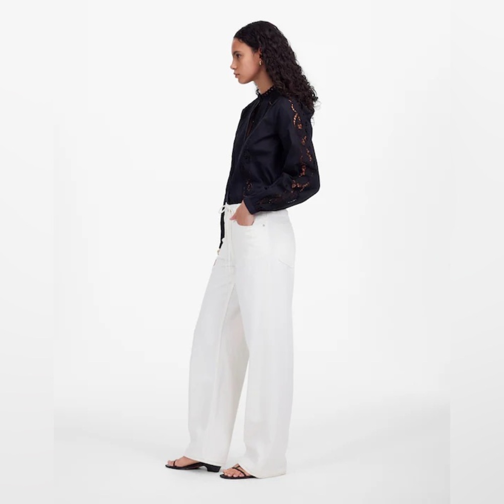 Madewell Low-Slung Baggy Jean Airy Denim
NU020 ivory wide leg coastal classic - Picture 7 of 16